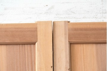 アンティーク建具　昭和初期から昭和中期　豊かな木目を楽しめるシンプルな板戸4枚セット　(R-091015)