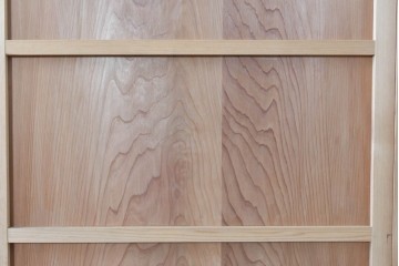アンティーク建具　昭和初期から昭和中期　豊かな木目を楽しめるシンプルな板戸4枚セット　(R-091016)
