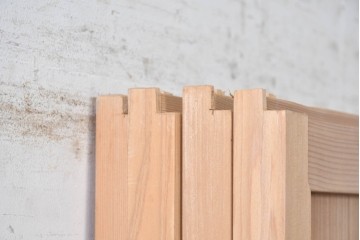 アンティーク建具　昭和初期から昭和中期　豊かな木目を楽しめるシンプルな板戸4枚セット　(R-091016)