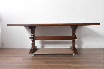 中古　スペイン　VARO,S.A. VALENTI(バロッサバレンティ)　クラシカルなダイニングテーブル　定価約105万円　(R-091020)
