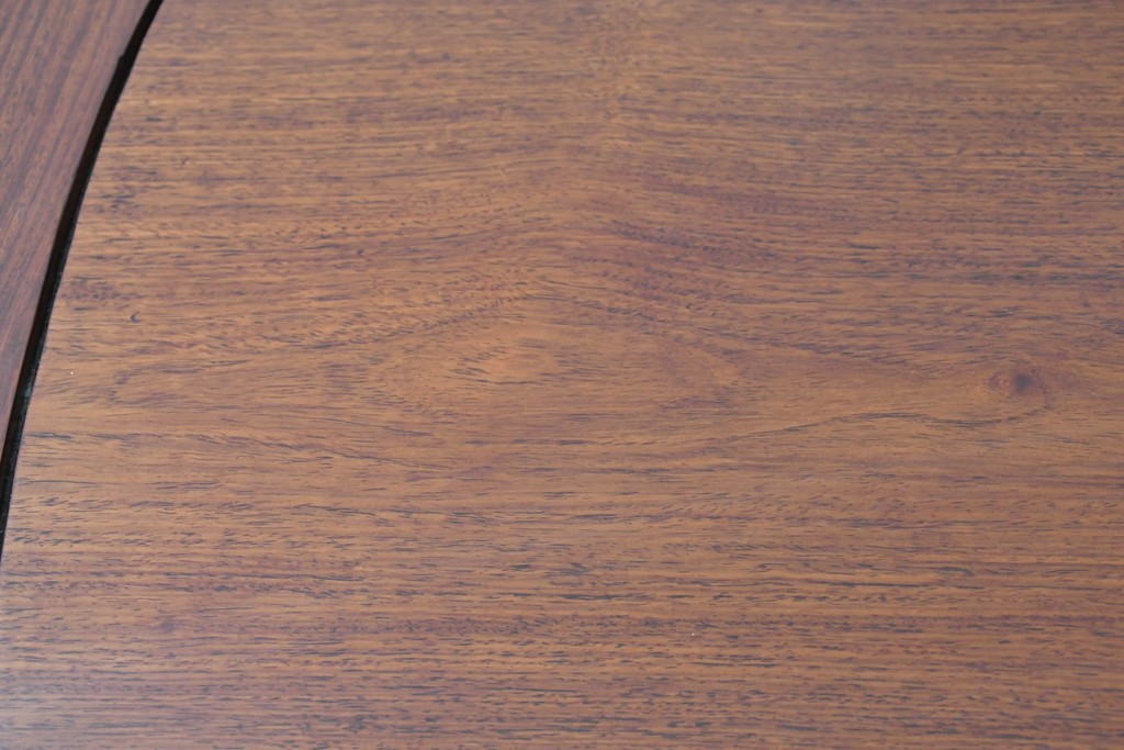 和製ヴィンテージ　花梨材　華やかな彫刻を施したダイニングテーブル　(R-091022)