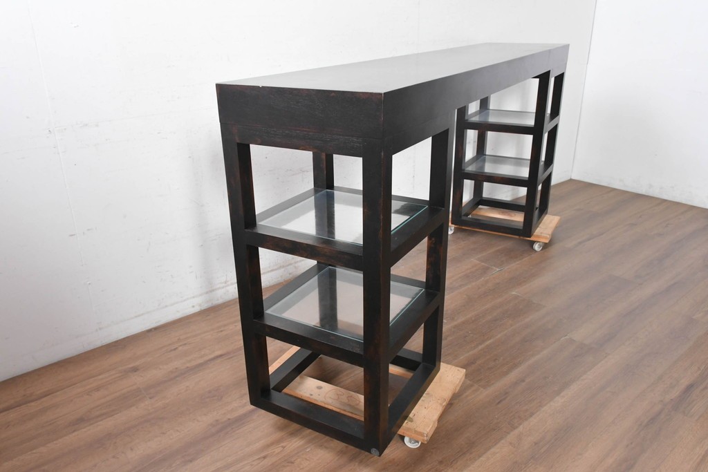 中古　美品　アメリカ高級家具　CENTURY(センチュリー)　Zen Collection(ゼンコレクション)　Golden Gate(ゴールデンゲート)　大型コンソールテーブル　定価約110万円　(R-091027)