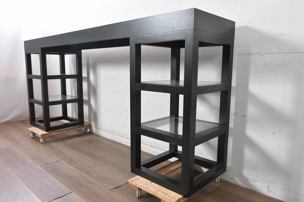 中古　美品　アメリカ高級家具　CENTURY(センチュリー)　Zen Collection(ゼンコレクション)　Golden Gate(ゴールデンゲート)　大型コンソールテーブル　定価約110万円　(R-091027)