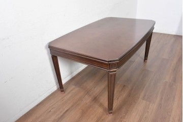 中古　maruni(マルニ木工)　地中海ロイヤルシリーズ(ROYAL)　細部まで意匠が施されたダイニングテーブル　定価約26万円　(R-091029)