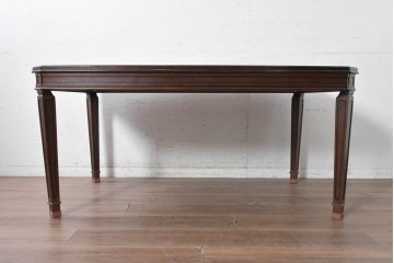 中古　maruni(マルニ木工)　地中海ロイヤルシリーズ(ROYAL)　細部まで意匠が施されたダイニングテーブル　定価約26万円　(R-091029)