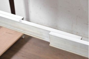 中古　美品　maruni(マルニ木工)　地中海ロイヤルシリーズ(ROYAL)　木目が放射状に広がるエクステンションテーブル　(R-091030)