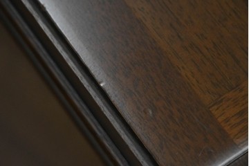 中古　美品　maruni(マルニ木工)　地中海ロイヤルシリーズ(ROYAL)　木目が放射状に広がるエクステンションテーブル　(R-091030)