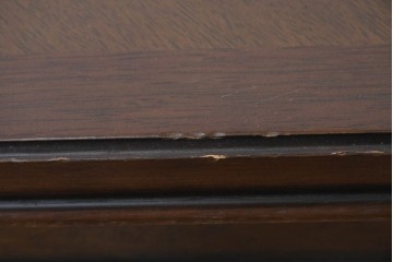 中古　美品　maruni(マルニ木工)　地中海ロイヤルシリーズ(ROYAL)　木目が放射状に広がるエクステンションテーブル　(R-091030)