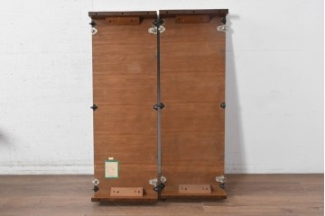 中古　美品　maruni(マルニ木工)　地中海ロイヤルシリーズ(ROYAL)　木目が放射状に広がるエクステンションテーブル　(R-091030)