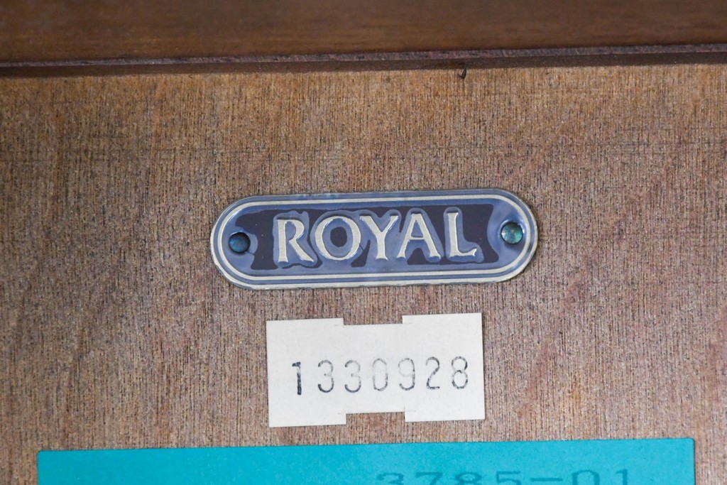 中古　美品　マルニ木工(maruni)　地中海ロイヤルシリーズ(ROYAL)　木目模様とライン装飾が美しいネストテーブル　定価約22万円　(R-091033)