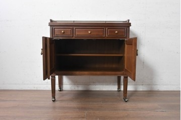 中古　希少な廃番品　maruni(マルニ木工)　地中海ロイヤルシリーズ(ROYAL)　　ビュッフェワゴン　(R-091036)