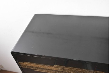 和製ヴィンテージ　最高級品!!　藪田信次作　漆絵入りの着物箪笥　定価約400万円　(R-091037)