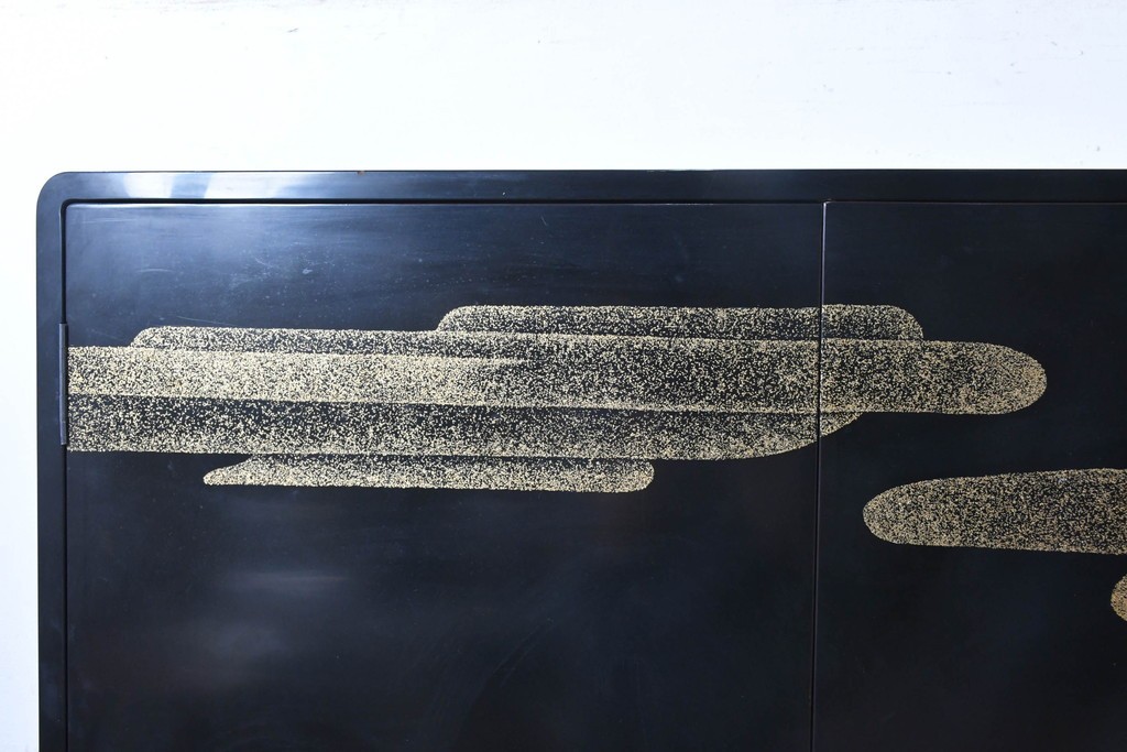 和製ヴィンテージ　最高級品!!　藪田信次作　漆絵入りの着物箪笥　定価約400万円　(R-091037)