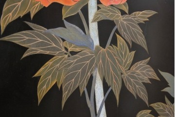 和製ヴィンテージ　最高級品!!　藪田信次作　漆絵入りの着物箪笥　定価約400万円　(R-091037)