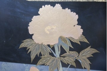 和製ヴィンテージ　最高級品!!　藪田信次作　漆絵入りの着物箪笥　定価約400万円　(R-091037)