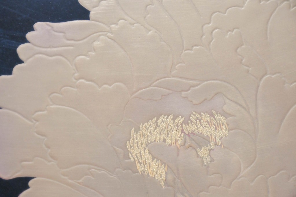和製ヴィンテージ　最高級品!!　藪田信次作　漆絵入りの着物箪笥　定価約400万円　(R-091037)
