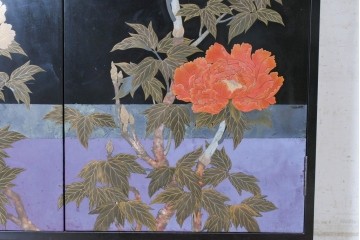 和製ヴィンテージ　最高級品!!　藪田信次作　漆絵入りの着物箪笥　定価約400万円　(R-091037)
