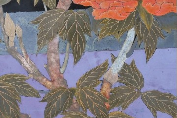 和製ヴィンテージ　最高級品!!　藪田信次作　漆絵入りの着物箪笥　定価約400万円　(R-091037)