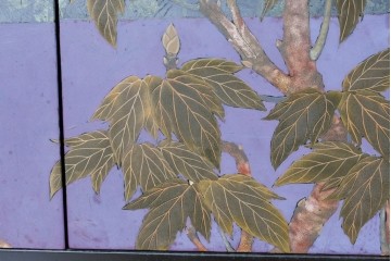 和製ヴィンテージ　最高級品!!　藪田信次作　漆絵入りの着物箪笥　定価約400万円　(R-091037)