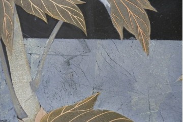 和製ヴィンテージ　最高級品!!　藪田信次作　漆絵入りの着物箪笥　定価約400万円　(R-091037)