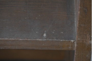 和製アンティーク　昭和初期から昭和中期　ナラ材　モダンデザインの本棚　(R-091038)