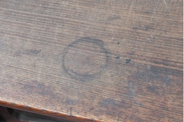 和製アンティーク　大正期から昭和初期　欅(ケヤキ)材　大正ロマンなデザインが趣深い茶箪笥　(R-091041)
