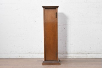 和製ヴィンテージ　ナラ材　職人手作りのすっきりとした佇まいが魅力の花台(R-091042)