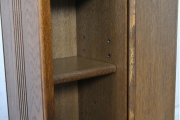 和製ヴィンテージ　ナラ材　職人手作りのすっきりとした佇まいが魅力の花台(R-091042)