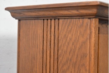 和製ヴィンテージ　ナラ材　職人手作りのすっきりとした佇まいが魅力の花台(R-091042)