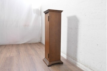 和製ヴィンテージ　ナラ材　職人手作りのすっきりとした佇まいが魅力の花台(R-091042)