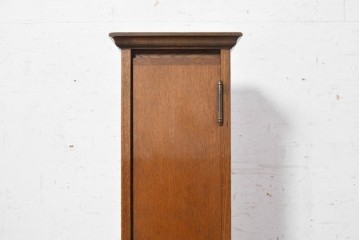 和製ヴィンテージ　ナラ材　職人手作りのすっきりとした佇まいが魅力の花台(R-091042)