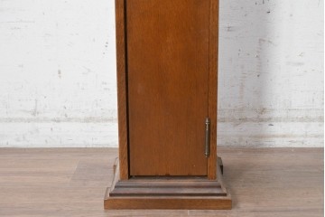 和製ヴィンテージ　ナラ材　職人手作りのすっきりとした佇まいが魅力の花台(R-091042)