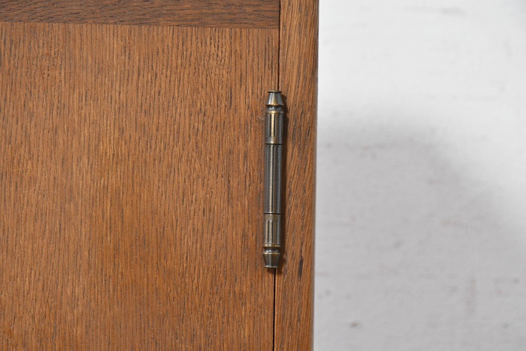 和製ヴィンテージ　ナラ材　職人手作りのすっきりとした佇まいが魅力の花台(R-091042)