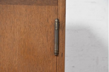 和製ヴィンテージ　ナラ材　職人手作りのすっきりとした佇まいが魅力の花台(R-091042)
