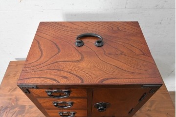 中古　岩谷堂箪笥　収納棚を備えた小引き出し　(R-091045)