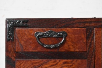 中古　岩谷堂箪笥　収納棚を備えた小引き出し　(R-091045)