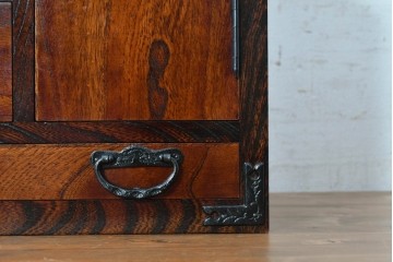 中古　岩谷堂箪笥　収納棚を備えた小引き出し　(R-091045)