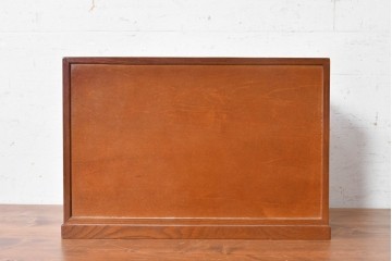 中古　美品　箱根寄木細工　多彩な幾何学模様をあしらった小引き出し　(R-091046)