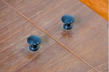 デンマークヴィンテージ　1960年から1970年頃　Sika Mobler(シカ・モブラー)　チーク材　両側に展開する多段式ソーイングボックス　(R-091047)