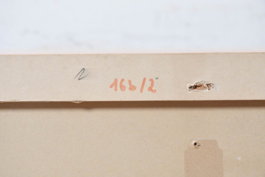 中古　ドイツ製　MOLLER DESIGN(モラー・デザイン)　ガラス引き戸のロングテレビボード　定価約30万円　(R-091054)