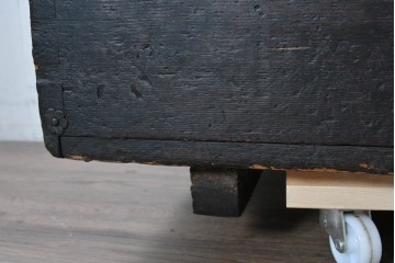 アジアンアンティーク　明治期　重厚な金具使いが目を引くバンダチ　(R-091056) 　