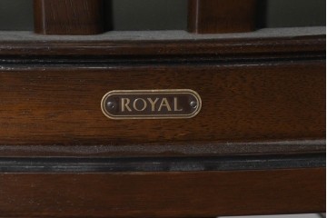 中古　美品　希少な廃番品　maruni(マルニ木工)　地中海ロイヤルシリーズ(ROYAL)　本革　デスクチェア　定価約23万円　(R-091058)