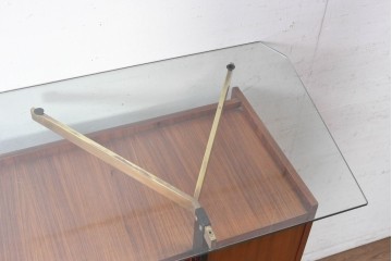 イタリアヴィンテージ　1950年から1960年頃　楽器モチーフが目を引くカウンターテーブルとチェア2脚セット　(R-091066)