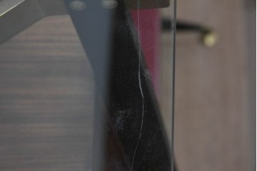 イタリアヴィンテージ　1950年から1960年頃　楽器モチーフが目を引くカウンターテーブルとチェア2脚セット　(R-091066)