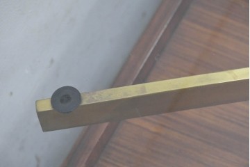 イタリアヴィンテージ　1950年から1960年頃　楽器モチーフが目を引くカウンターテーブルとチェア2脚セット　(R-091066)