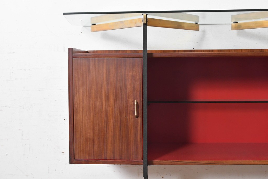 イタリアヴィンテージ　1950年から1960年頃　楽器モチーフが目を引くカウンターテーブルとチェア2脚セット　(R-091066)