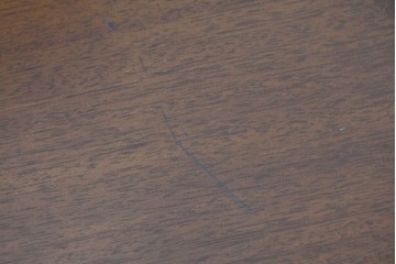 中古　マルニ木工(maruni)　地中海シリーズ　表情豊かな木目模様が魅力のラウンドサイドテーブル　(R-091069)
