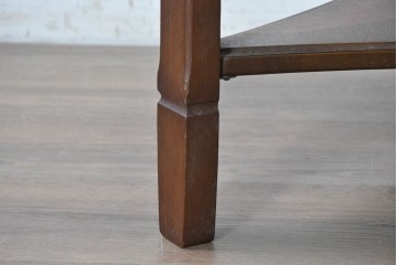 中古　マルニ木工(maruni)　地中海シリーズ　表情豊かな木目模様が魅力のラウンドサイドテーブル　(R-091069)
