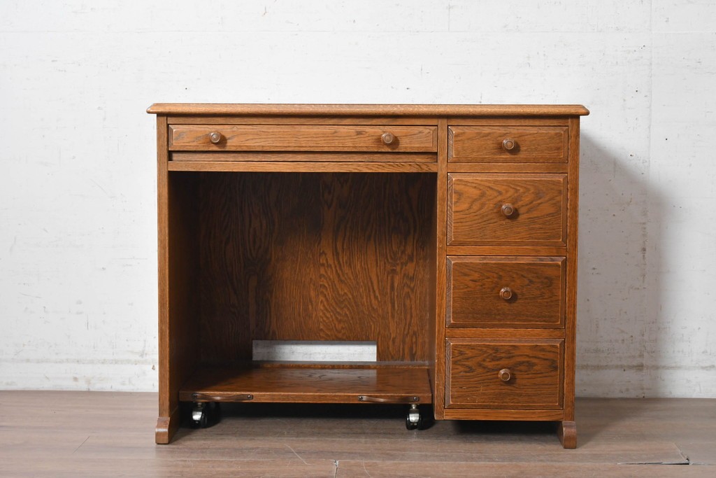 中古　美品　三越家具　COUNTRY HOUSE(カントリーハウス)　Brugge(ブルージュ)　充実の収納を備えたパソコンデスク　(R-091085)