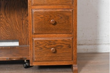 中古　美品　三越家具　COUNTRY HOUSE(カントリーハウス)　Brugge(ブルージュ)　充実の収納を備えたパソコンデスク　(R-091085)